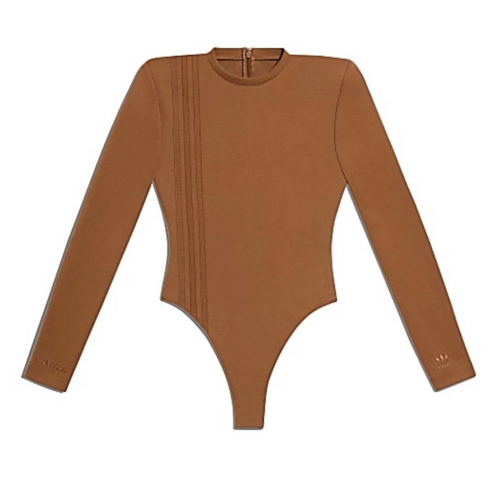 IVY PARK Brown Long Sleeve Bodysuit